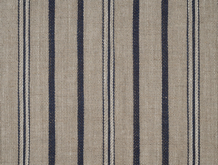 Carthorpe Woven Linen Stripe: Blue