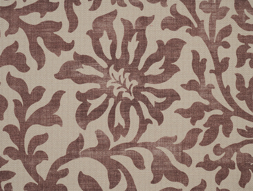 V&A Brompton Collection - Floral Scroll: Cacao