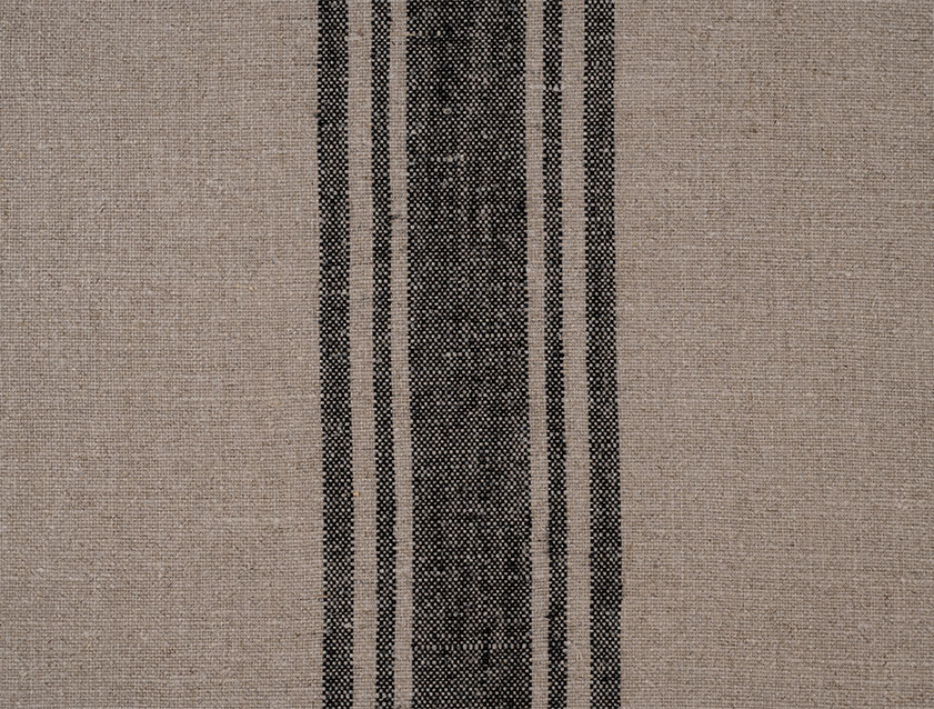 Flemish Stripe Linen: Black