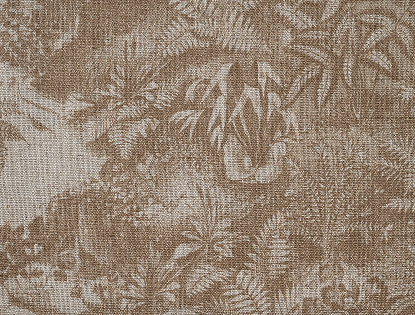 Spill Resistant RHS Ferns Toile: Corn