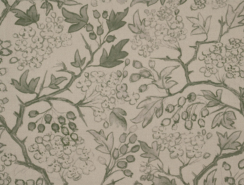 RHS Collection - Gertrude Jekyll Linen Cotton Blend: Green