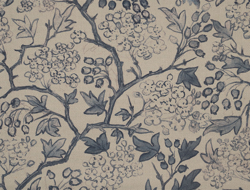 RHS Collection - Gertrude Jekyll Linen Cotton Blend: Navy