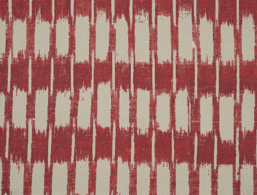 Spill Resistant V&A Ikat: Chilli