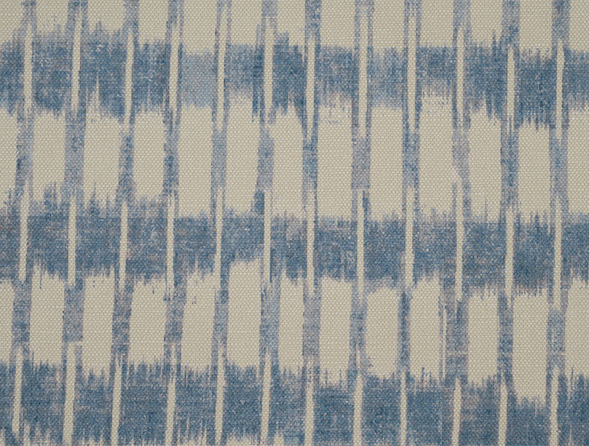 Spill Resistant V&A Ikat: Morning Blue