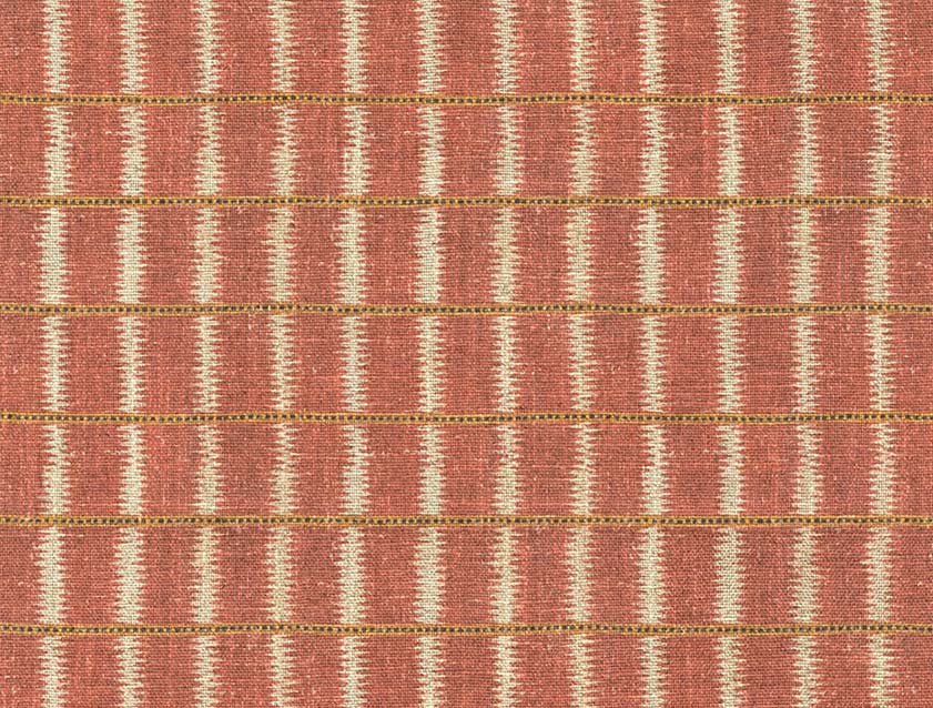 V&A Threads of India on Linen - Ikat Mirage: Maple