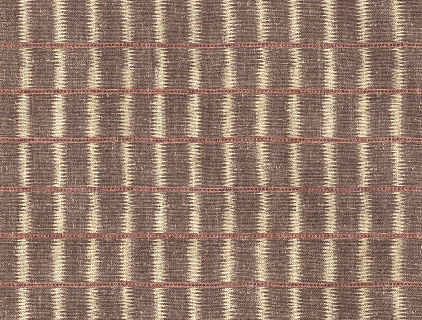 V&A Threads of India on Linen - Ikat Mirage: Caramel