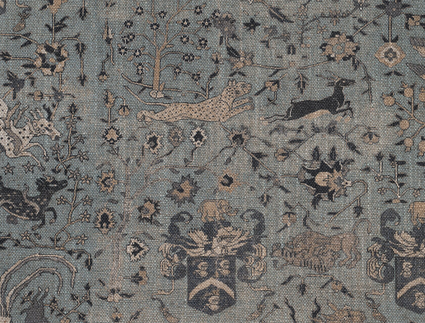 Spill Resistant V&A Lahore Dynasty: Sapphire