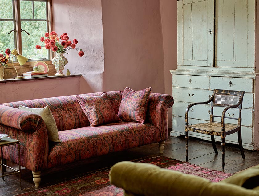 V A Threads Of India Opulent Velvets Paisley Splendour Rouge Upholstery v-a-threads-of-india-opulent-velvets-paisley-splendour-rouge-upholstery