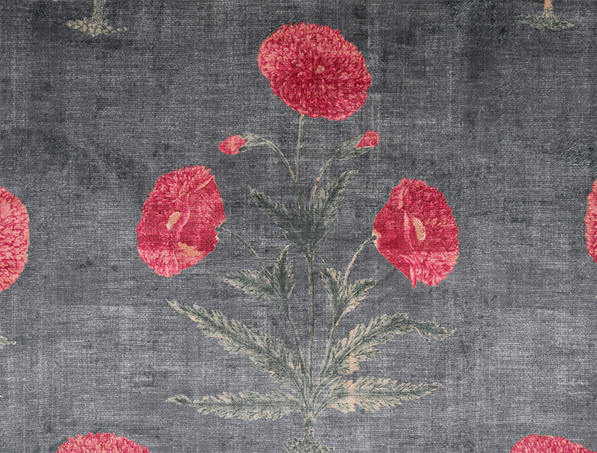 V&A Threads of India Opulent Velvets - Regal Poppy: Pitch