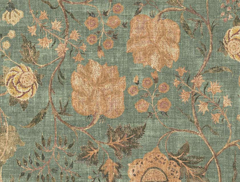 V&A Threads of India on Linen - Tree of Life: Sandstone