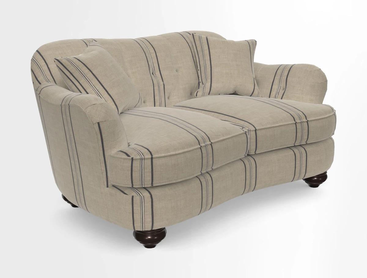 Fairmont 2.5 Seater Sofa in Romo Osumi Wild Rose with Contrast Piping in Linwood Luna Blossom Contrasting Scatters in Colefax & Fowler Jocasta Velvet Red