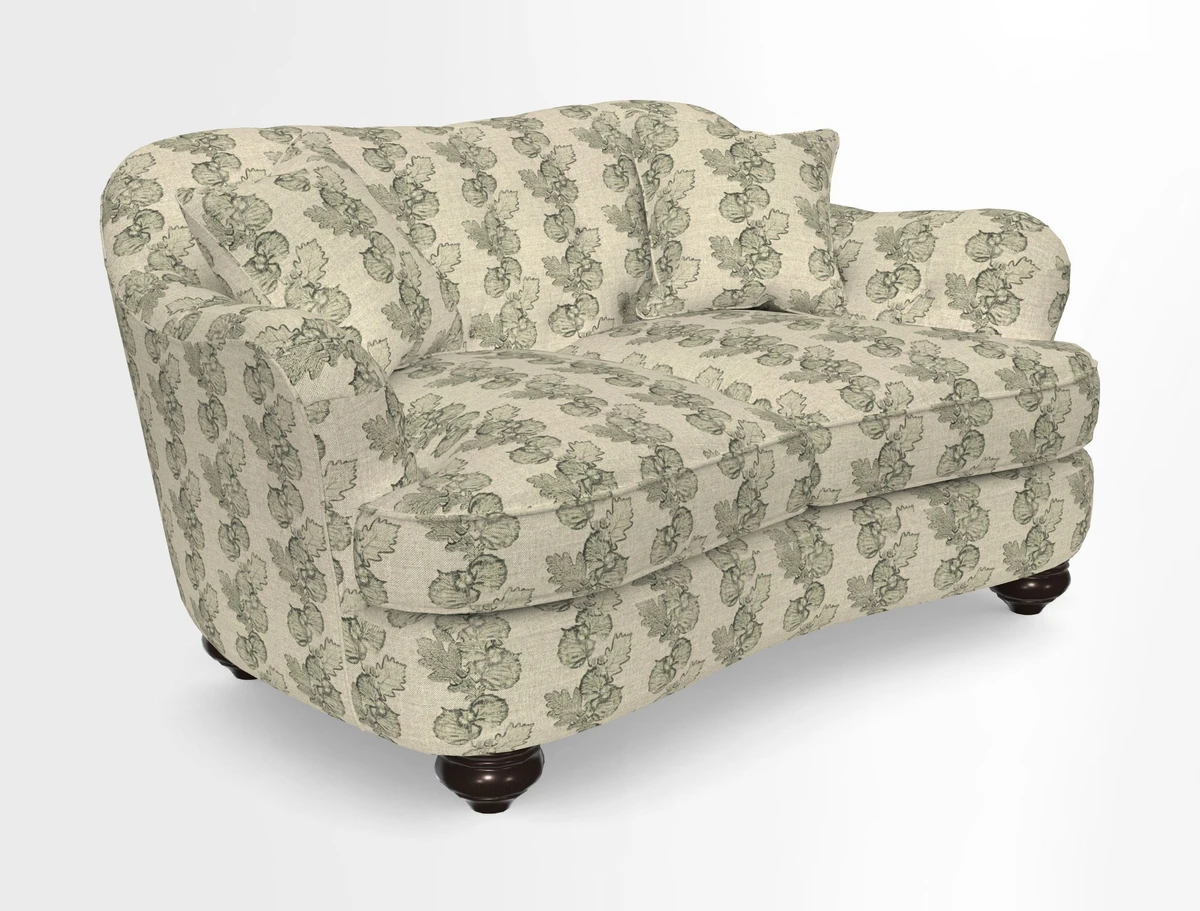 Fairmont 2.5 Seater Sofa in Romo Osumi Wild Rose with Contrast Piping in Linwood Luna Blossom Contrasting Scatters in Colefax & Fowler Jocasta Velvet Red