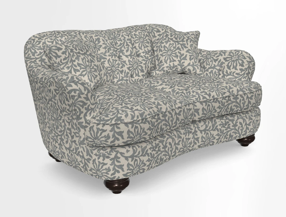 Fairmont 2.5 Seater Sofa in Romo Osumi Wild Rose with Contrast Piping in Linwood Luna Blossom Contrasting Scatters in Colefax & Fowler Jocasta Velvet Red