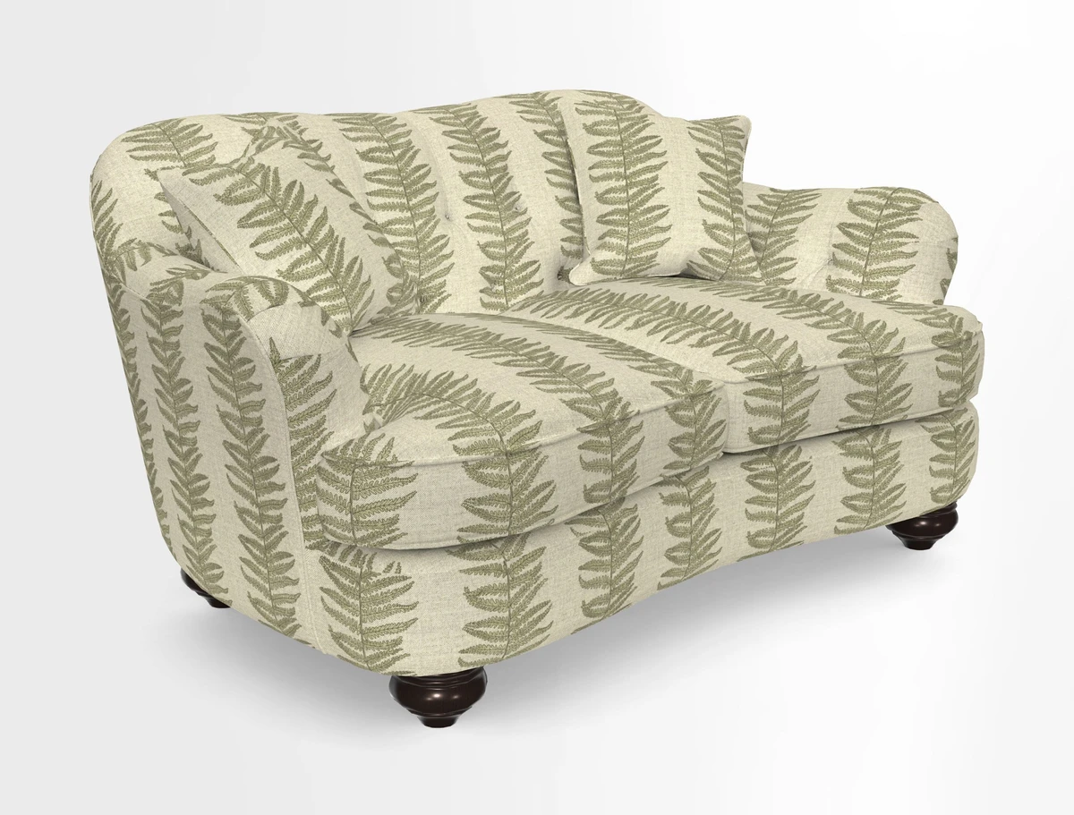 Fairmont 2.5 Seater Sofa in Romo Osumi Wild Rose with Contrast Piping in Linwood Luna Blossom Contrasting Scatters in Colefax & Fowler Jocasta Velvet Red