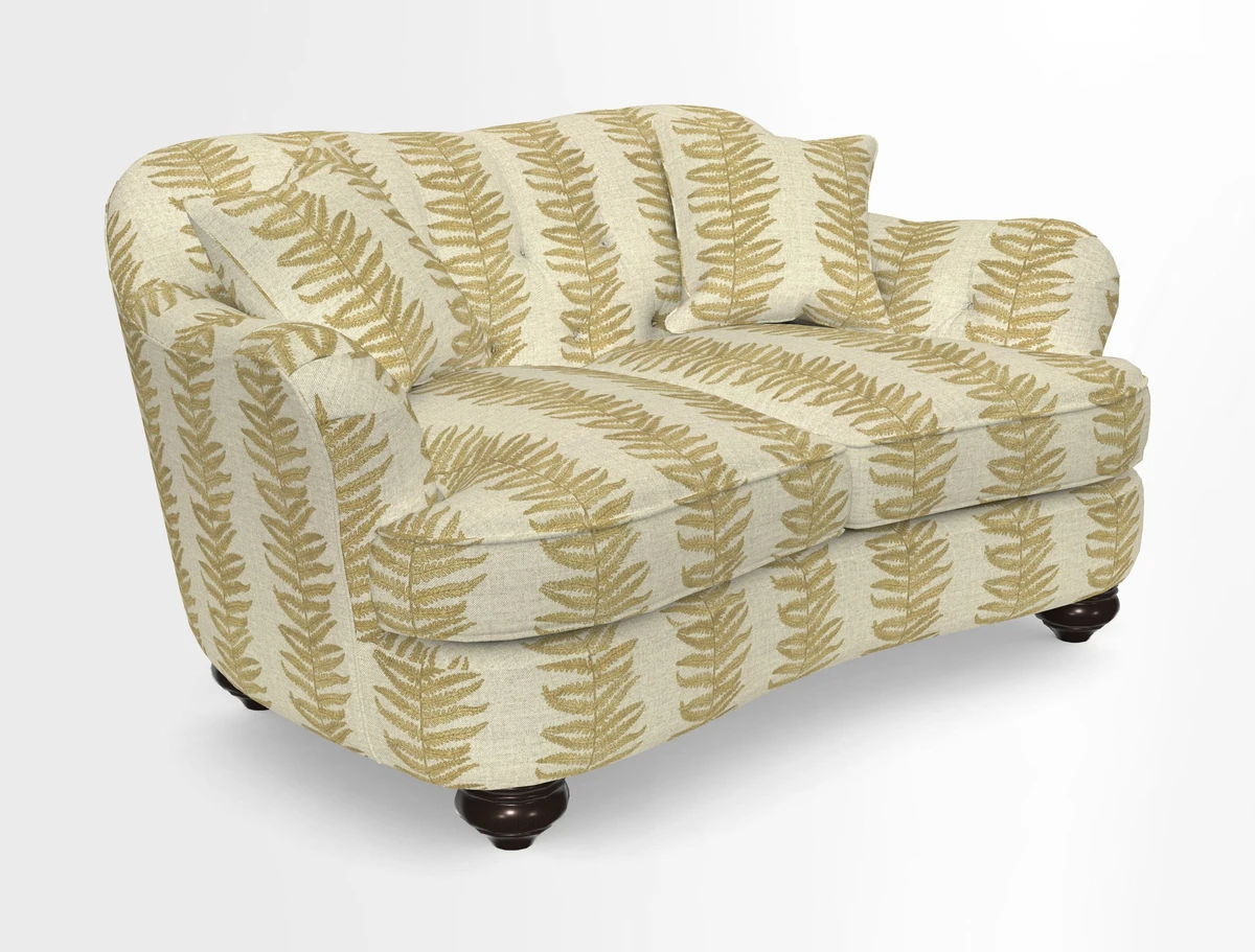 Fairmont 2.5 Seater Sofa in Romo Osumi Wild Rose with Contrast Piping in Linwood Luna Blossom Contrasting Scatters in Colefax & Fowler Jocasta Velvet Red