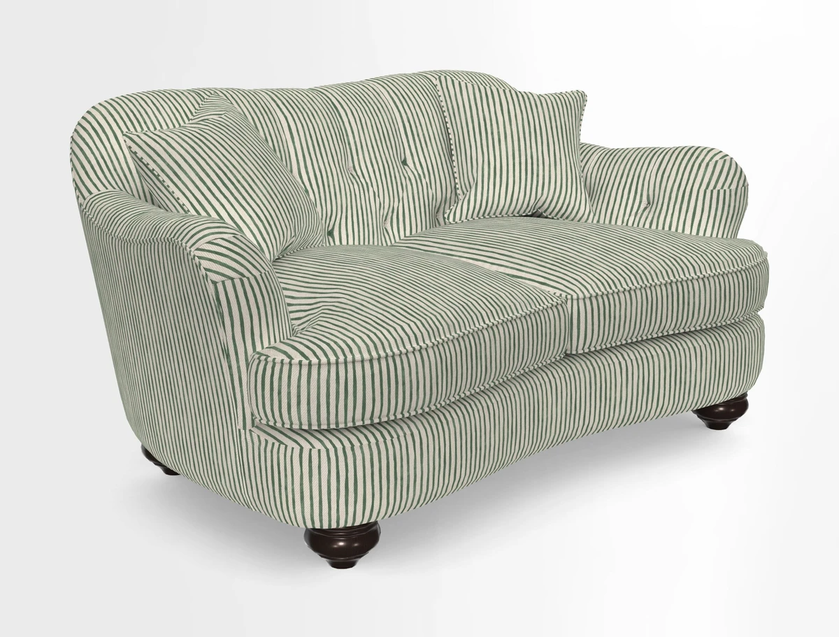 Fairmont 2.5 Seater Sofa in Romo Osumi Wild Rose with Contrast Piping in Linwood Luna Blossom Contrasting Scatters in Colefax & Fowler Jocasta Velvet Red
