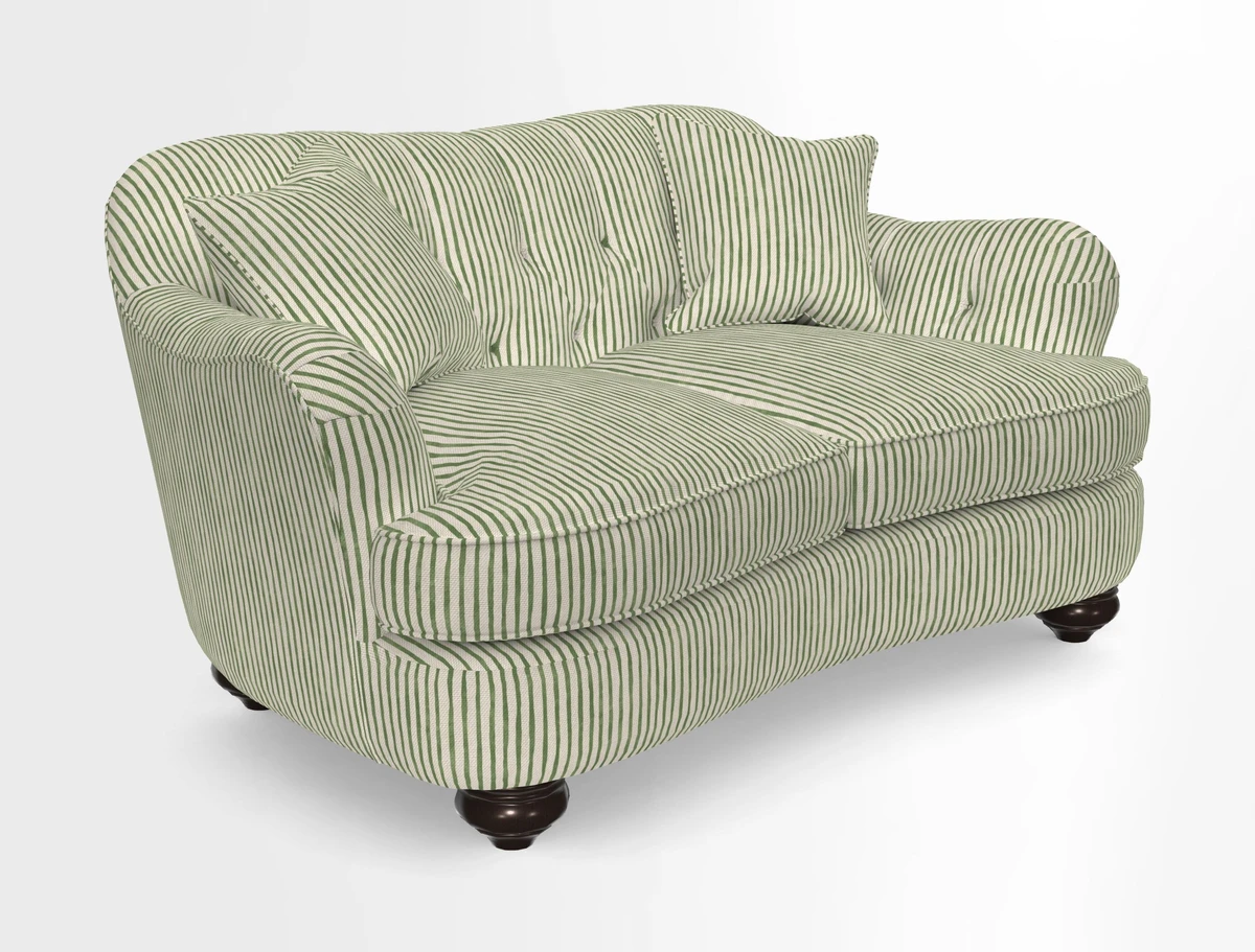 Fairmont 2.5 Seater Sofa in Romo Osumi Wild Rose with Contrast Piping in Linwood Luna Blossom Contrasting Scatters in Colefax & Fowler Jocasta Velvet Red