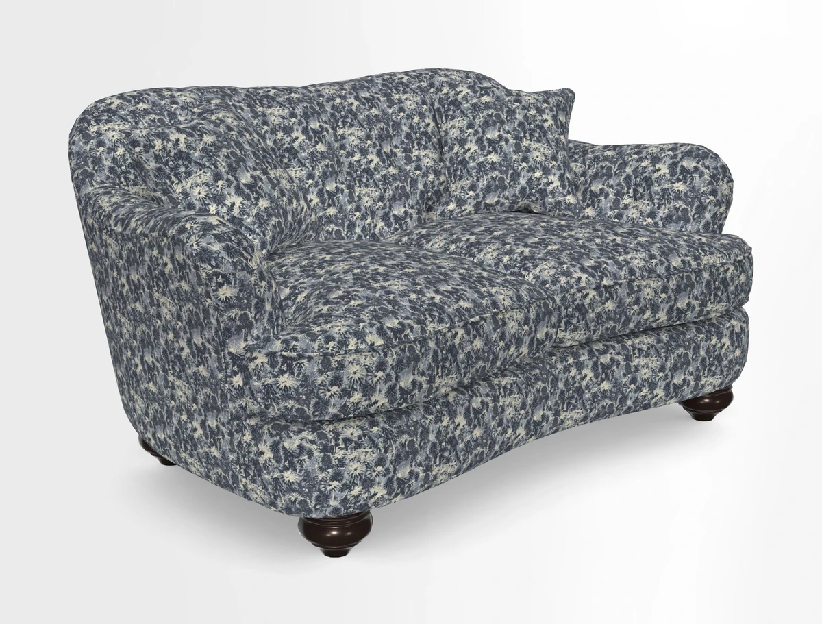 Fairmont 2.5 Seater Sofa in Romo Osumi Wild Rose with Contrast Piping in Linwood Luna Blossom Contrasting Scatters in Colefax & Fowler Jocasta Velvet Red