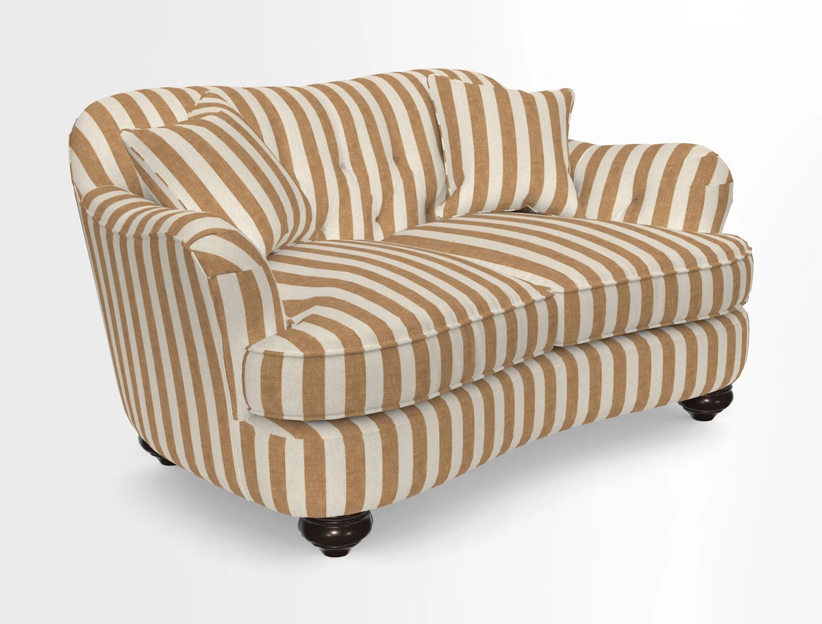 Fairmont 2.5 Seater Sofa in Romo Osumi Wild Rose with Contrast Piping in Linwood Luna Blossom Contrasting Scatters in Colefax & Fowler Jocasta Velvet Red