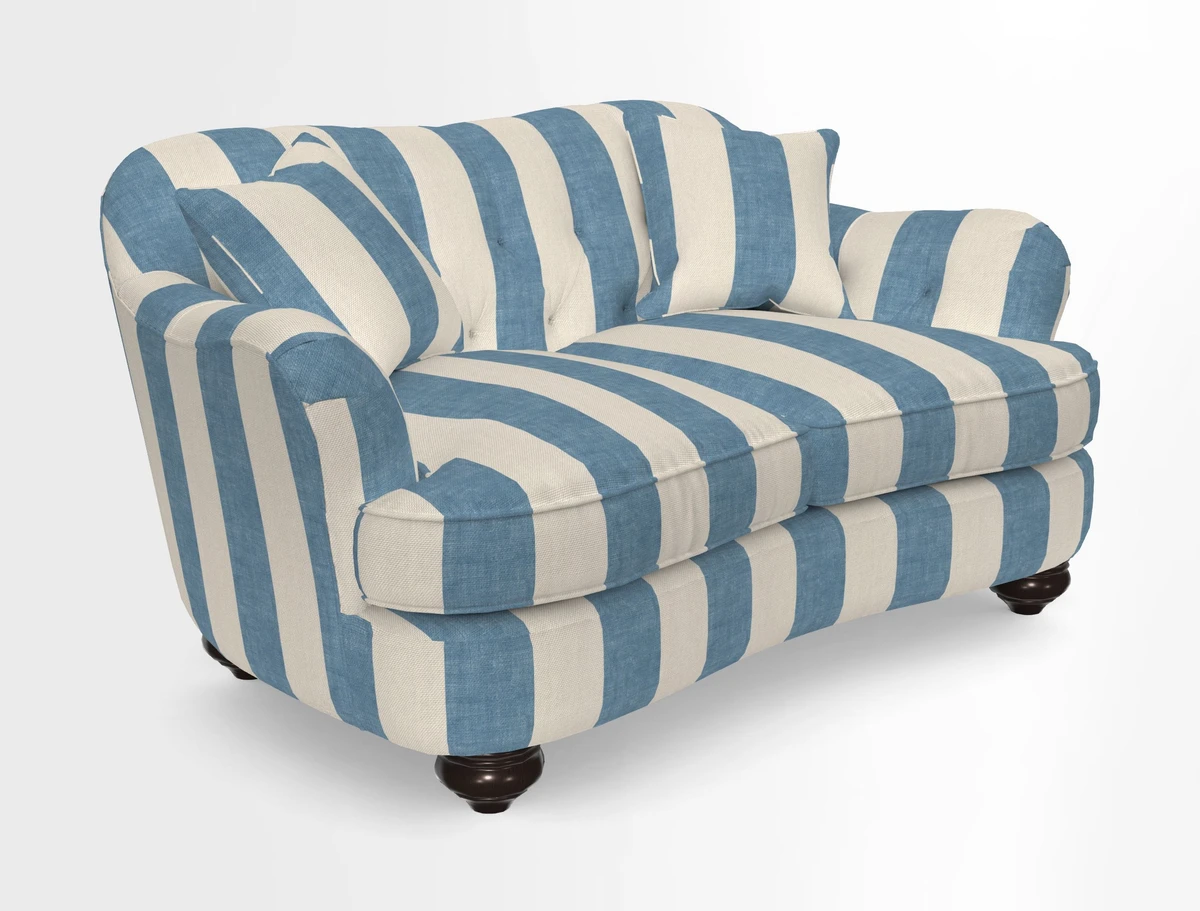 Fairmont 2.5 Seater Sofa in Romo Osumi Wild Rose with Contrast Piping in Linwood Luna Blossom Contrasting Scatters in Colefax & Fowler Jocasta Velvet Red