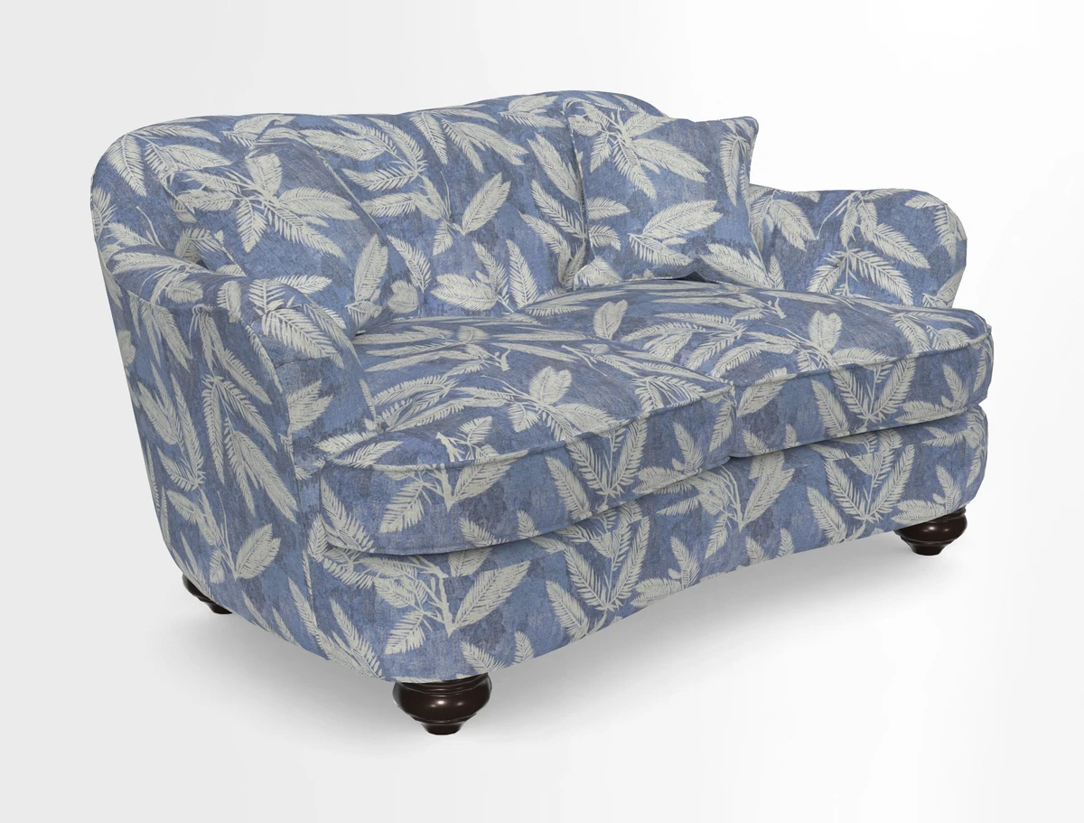Fairmont 2.5 Seater Sofa in Romo Osumi Wild Rose with Contrast Piping in Linwood Luna Blossom Contrasting Scatters in Colefax & Fowler Jocasta Velvet Red