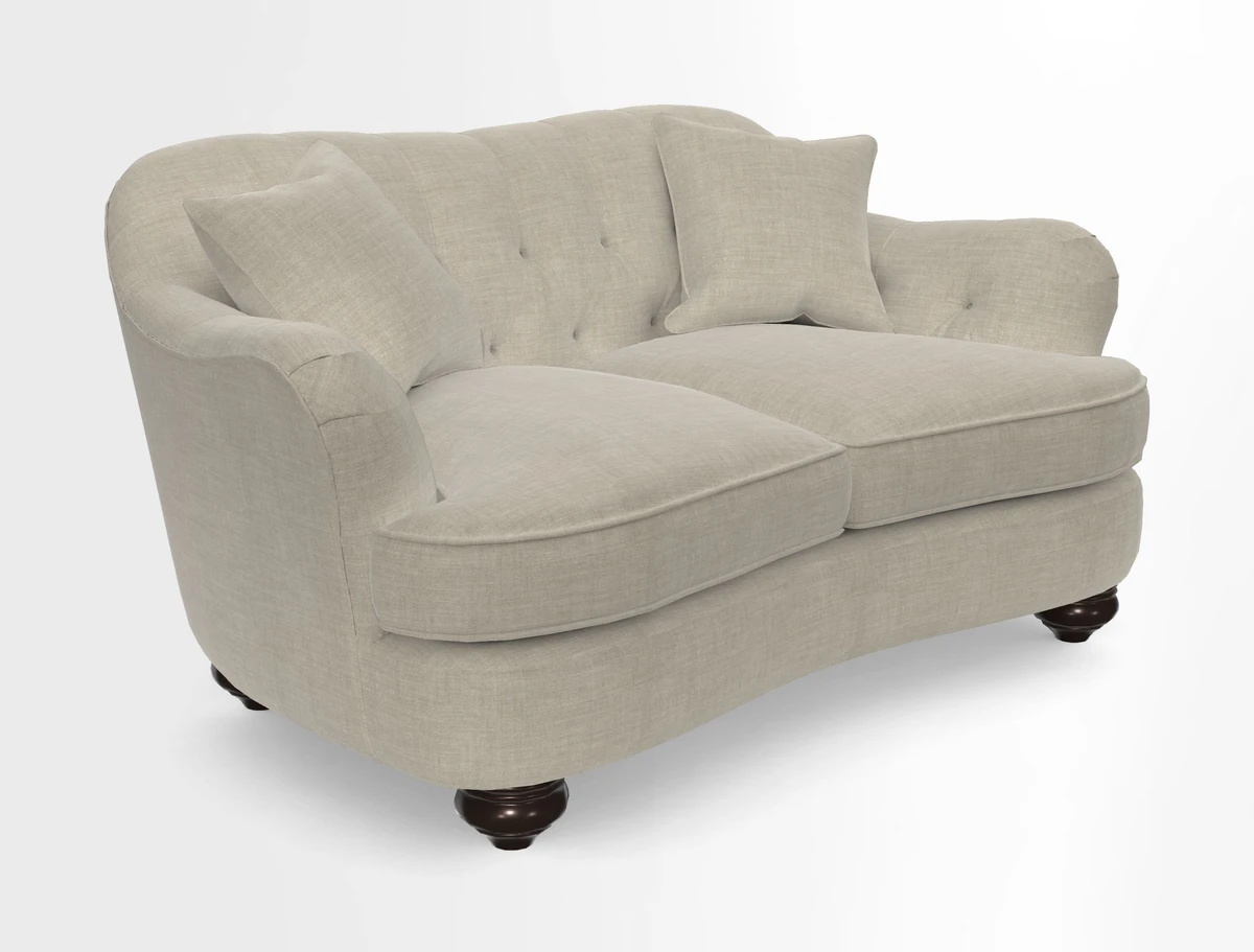 Fairmont 2.5 Seater Sofa in Romo Osumi Wild Rose with Contrast Piping in Linwood Luna Blossom Contrasting Scatters in Colefax & Fowler Jocasta Velvet Red