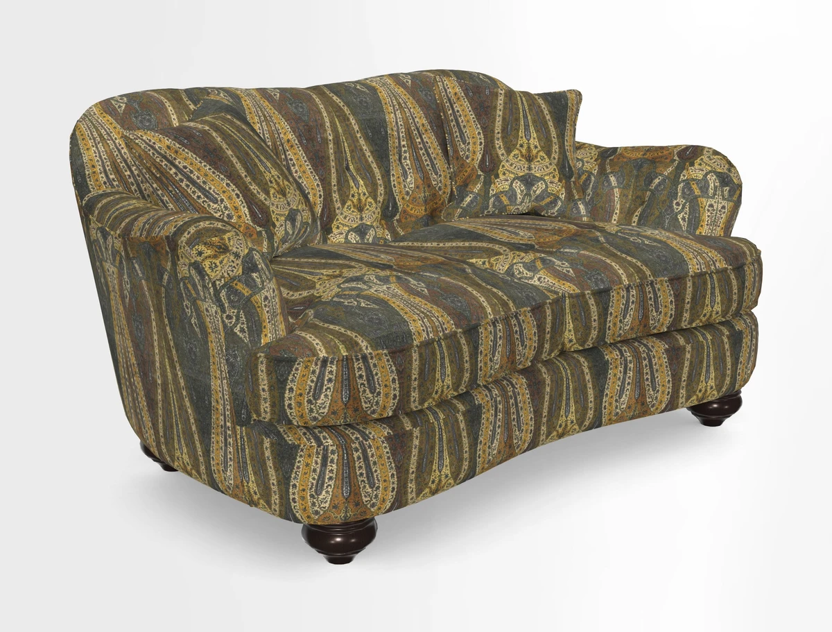 Fairmont 2.5 Seater Sofa in Romo Osumi Wild Rose with Contrast Piping in Linwood Luna Blossom Contrasting Scatters in Colefax & Fowler Jocasta Velvet Red