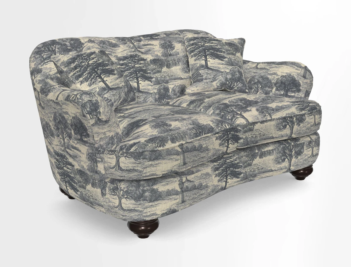 Fairmont 2.5 Seater Sofa in Romo Osumi Wild Rose with Contrast Piping in Linwood Luna Blossom Contrasting Scatters in Colefax & Fowler Jocasta Velvet Red