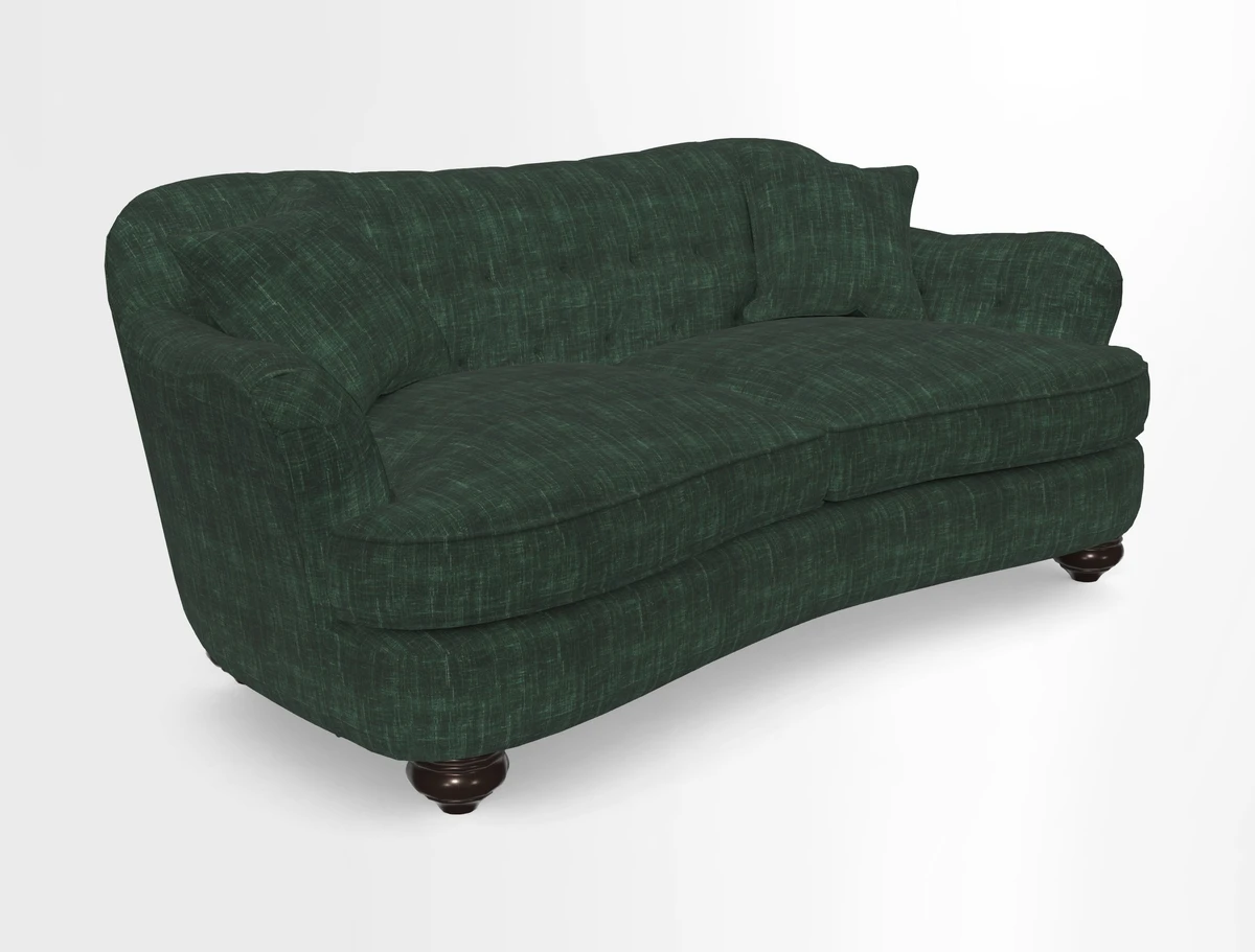 Fairmont 3 Seater Sofa in Romo Osumi Wild Rose with Contrast Piping in Linwood Luna Blossom Contrasting Scatters in Colefax & Fowler Jocasta Velvet Red