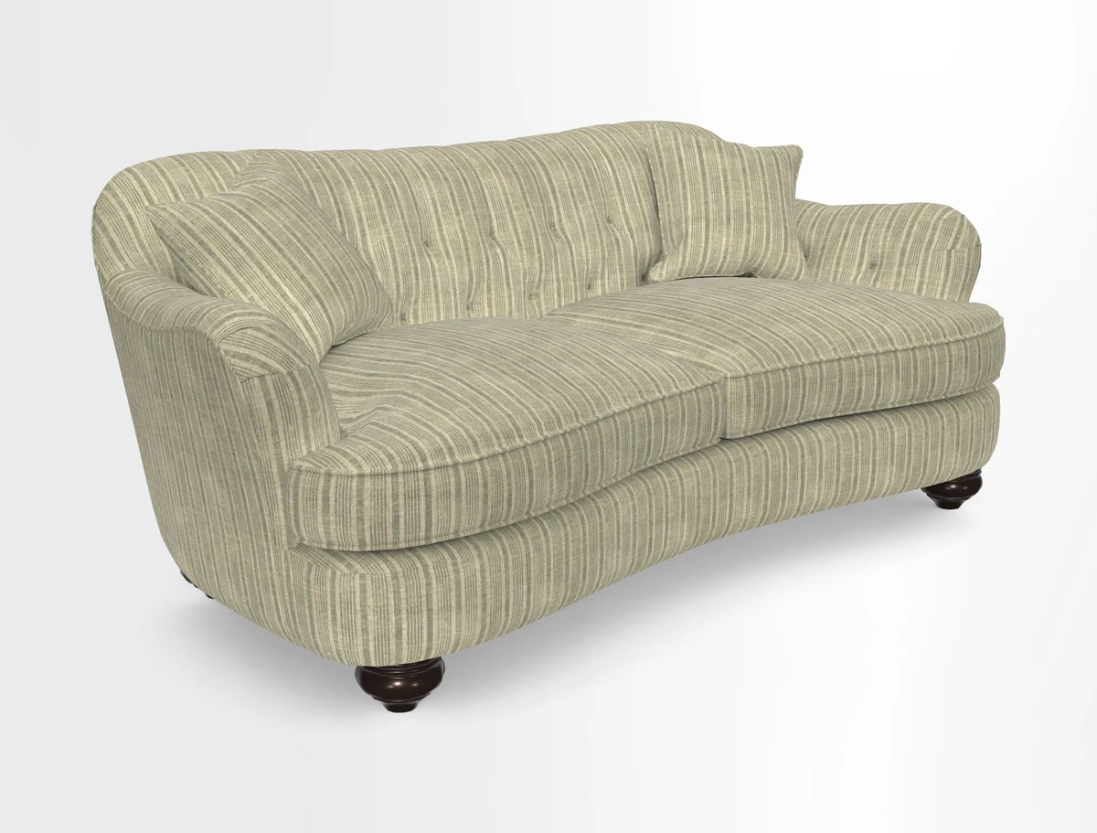 Fairmont 3 Seater Sofa in Romo Osumi Wild Rose with Contrast Piping in Linwood Luna Blossom Contrasting Scatters in Colefax & Fowler Jocasta Velvet Red