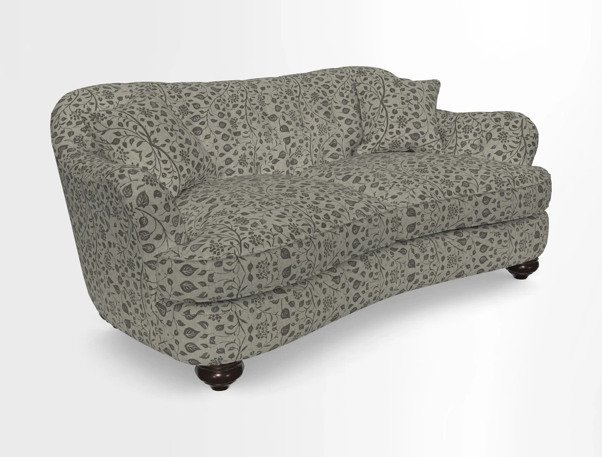 Fairmont 3 Seater Sofa in Romo Osumi Wild Rose with Contrast Piping in Linwood Luna Blossom Contrasting Scatters in Colefax & Fowler Jocasta Velvet Red