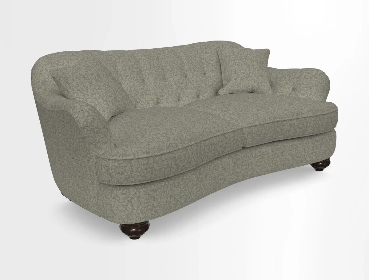 Fairmont 3 Seater Sofa in Romo Osumi Wild Rose with Contrast Piping in Linwood Luna Blossom Contrasting Scatters in Colefax & Fowler Jocasta Velvet Red