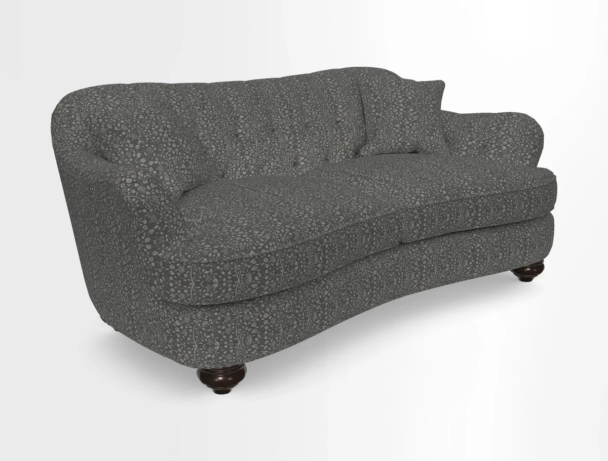 Fairmont 3 Seater Sofa in Romo Osumi Wild Rose with Contrast Piping in Linwood Luna Blossom Contrasting Scatters in Colefax & Fowler Jocasta Velvet Red