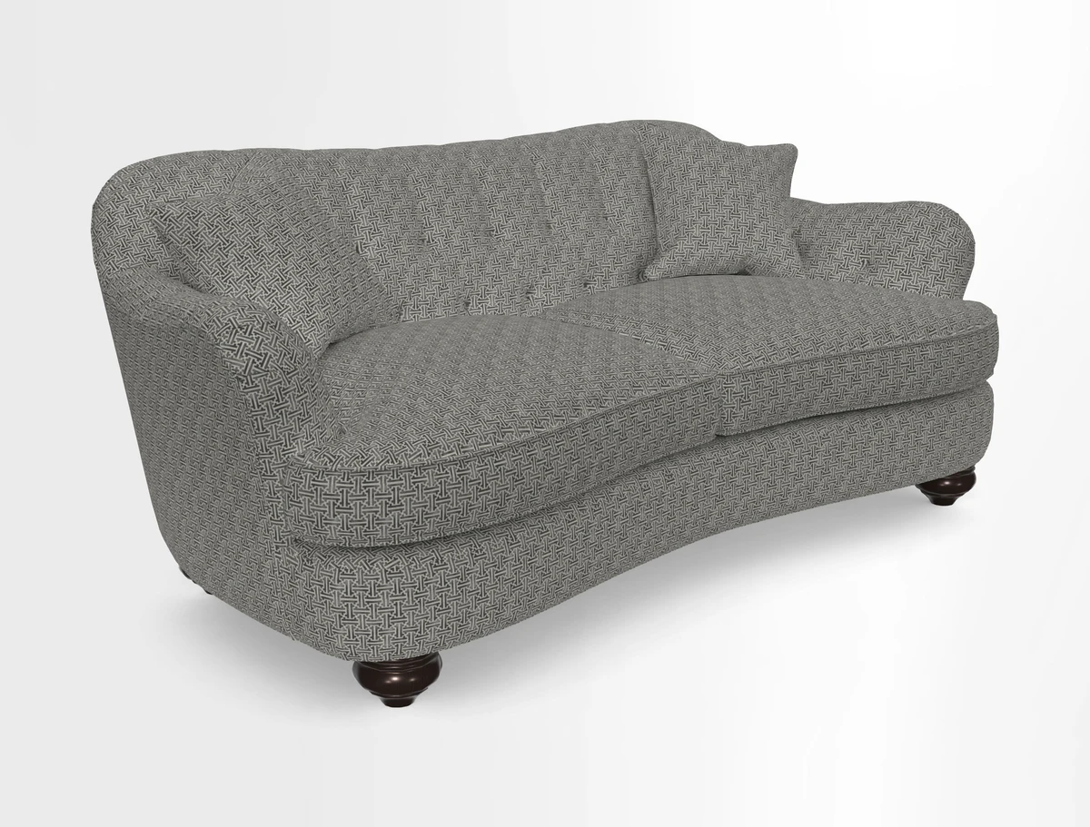 Fairmont 3 Seater Sofa in Romo Osumi Wild Rose with Contrast Piping in Linwood Luna Blossom Contrasting Scatters in Colefax & Fowler Jocasta Velvet Red