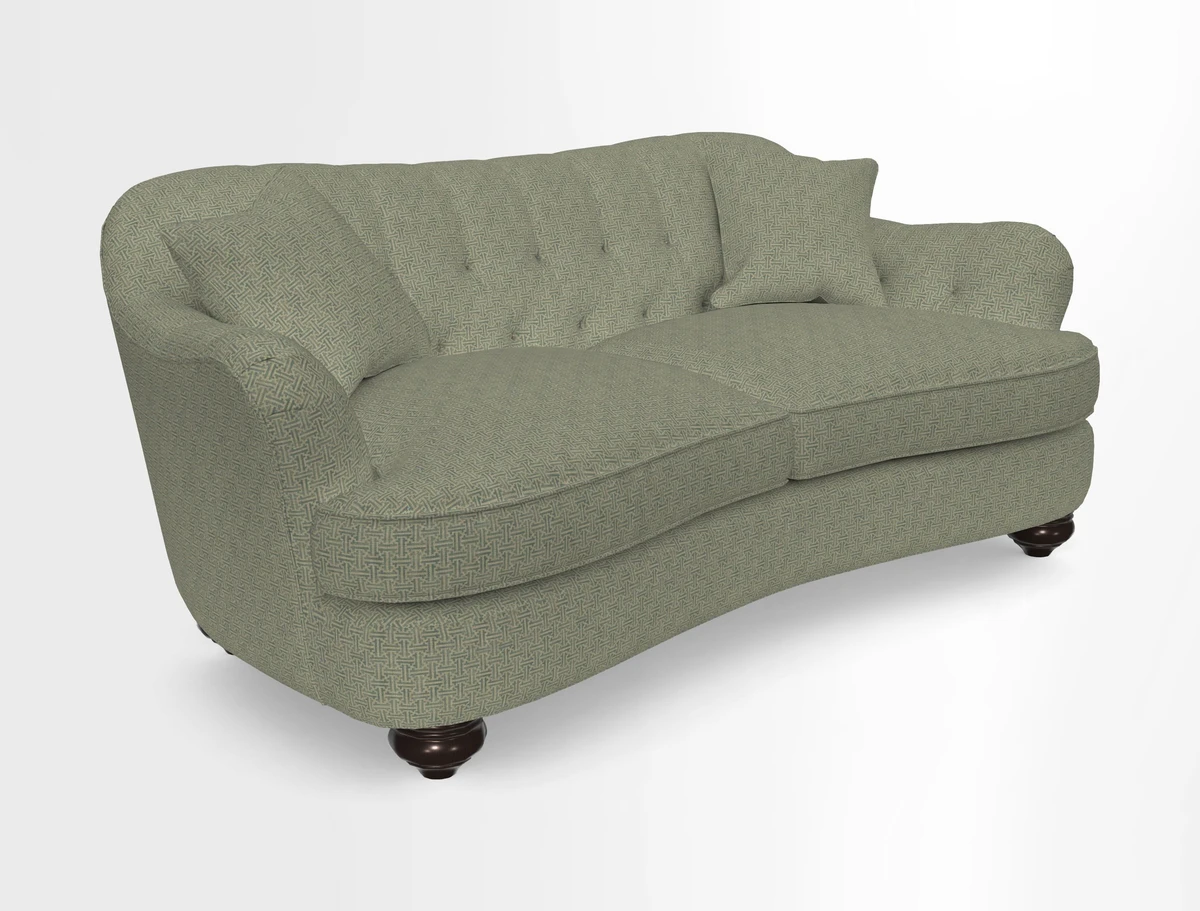Fairmont 3 Seater Sofa in Romo Osumi Wild Rose with Contrast Piping in Linwood Luna Blossom Contrasting Scatters in Colefax & Fowler Jocasta Velvet Red