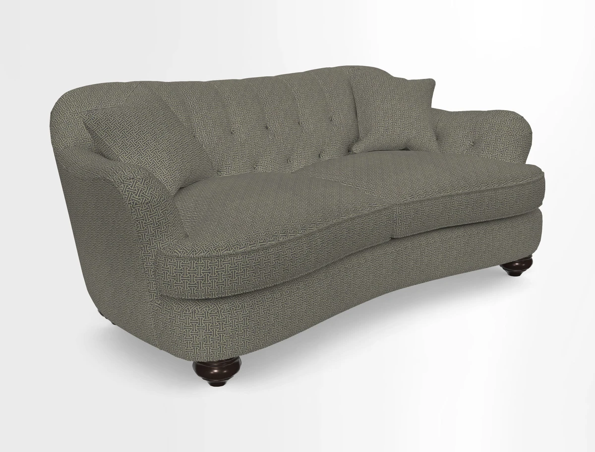 Fairmont 3 Seater Sofa in Romo Osumi Wild Rose with Contrast Piping in Linwood Luna Blossom Contrasting Scatters in Colefax & Fowler Jocasta Velvet Red