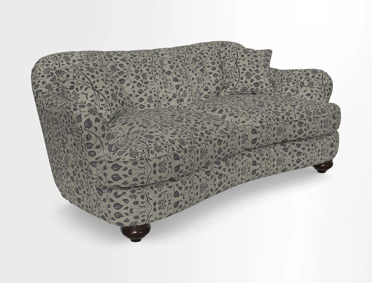 Fairmont 3 Seater Sofa in Romo Osumi Wild Rose with Contrast Piping in Linwood Luna Blossom Contrasting Scatters in Colefax & Fowler Jocasta Velvet Red