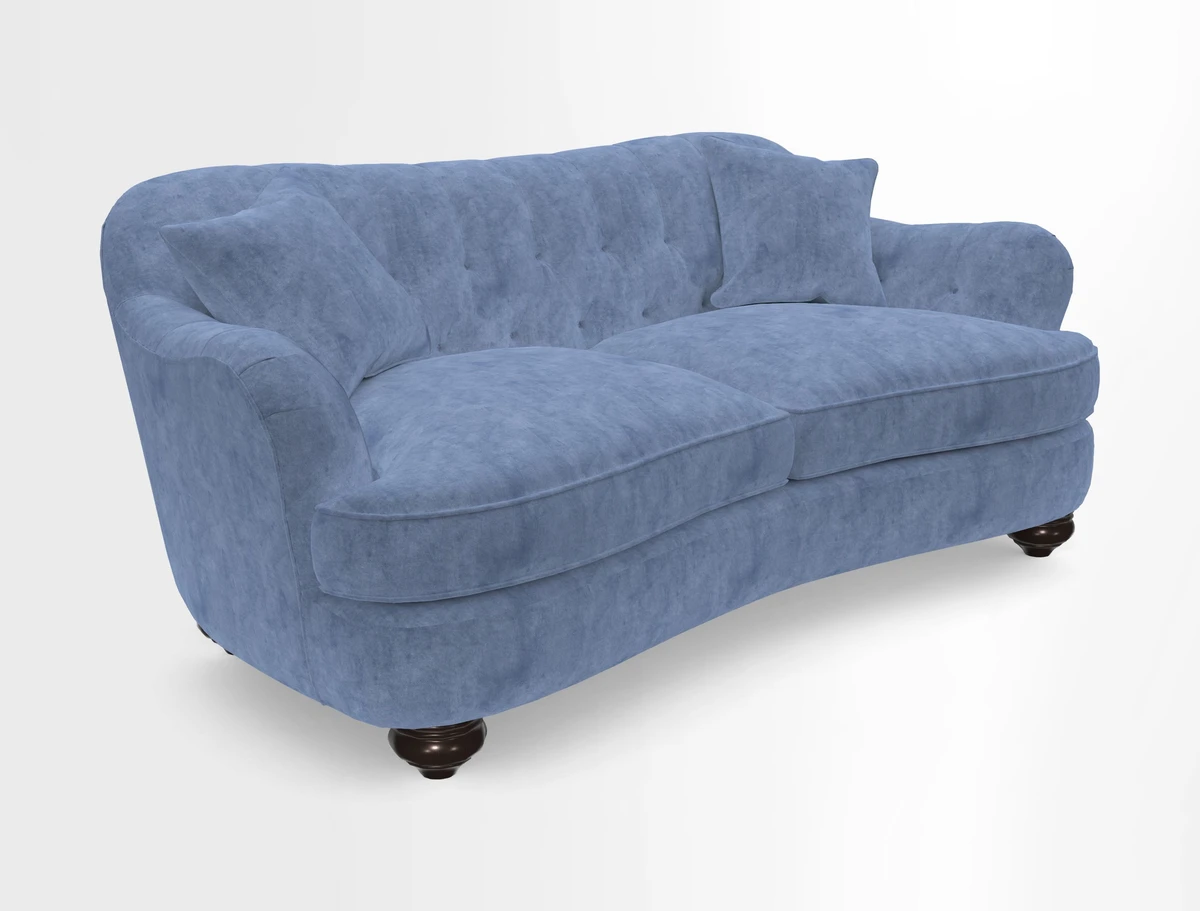 Fairmont 3 Seater Sofa in Romo Osumi Wild Rose with Contrast Piping in Linwood Luna Blossom Contrasting Scatters in Colefax & Fowler Jocasta Velvet Red