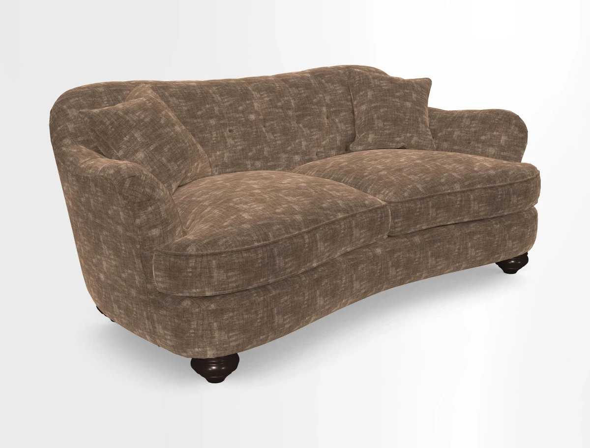 Fairmont 3 Seater Sofa in Romo Osumi Wild Rose with Contrast Piping in Linwood Luna Blossom Contrasting Scatters in Colefax & Fowler Jocasta Velvet Red