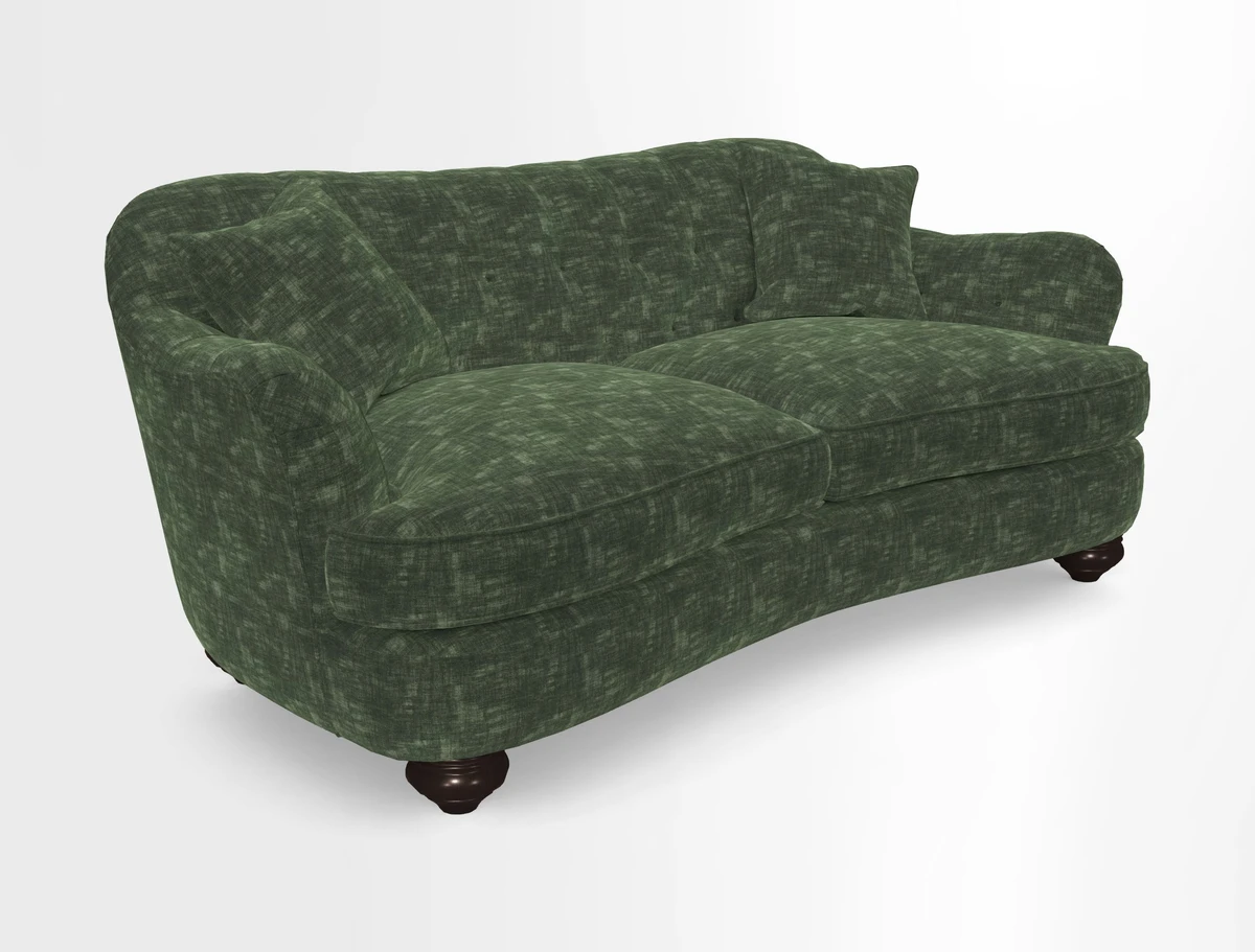 Fairmont 3 Seater Sofa in Romo Osumi Wild Rose with Contrast Piping in Linwood Luna Blossom Contrasting Scatters in Colefax & Fowler Jocasta Velvet Red