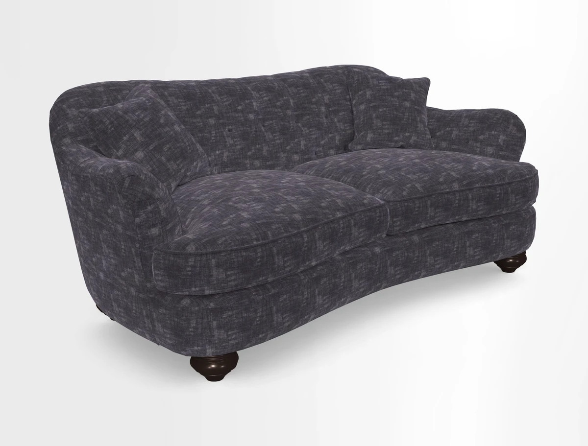 Fairmont 3 Seater Sofa in Romo Osumi Wild Rose with Contrast Piping in Linwood Luna Blossom Contrasting Scatters in Colefax & Fowler Jocasta Velvet Red