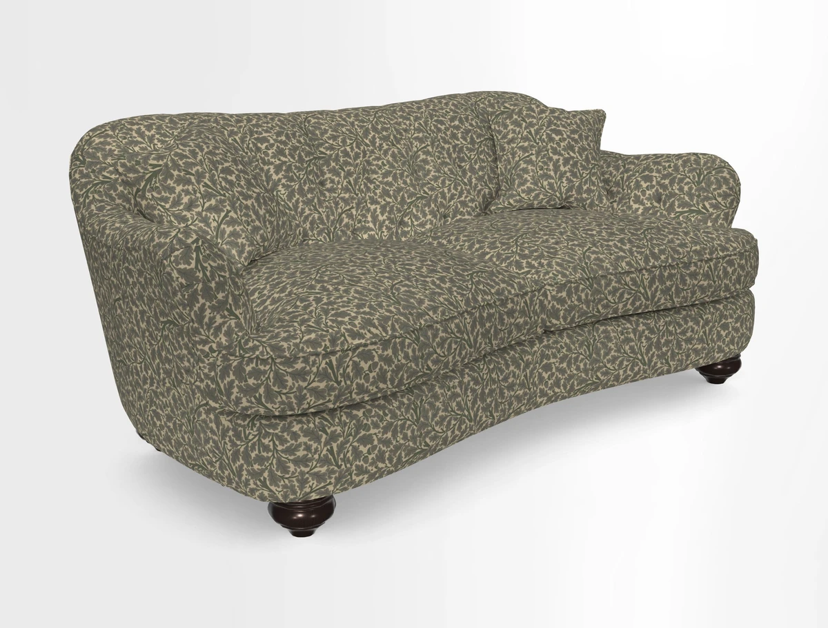 Fairmont 3 Seater Sofa in Romo Osumi Wild Rose with Contrast Piping in Linwood Luna Blossom Contrasting Scatters in Colefax & Fowler Jocasta Velvet Red