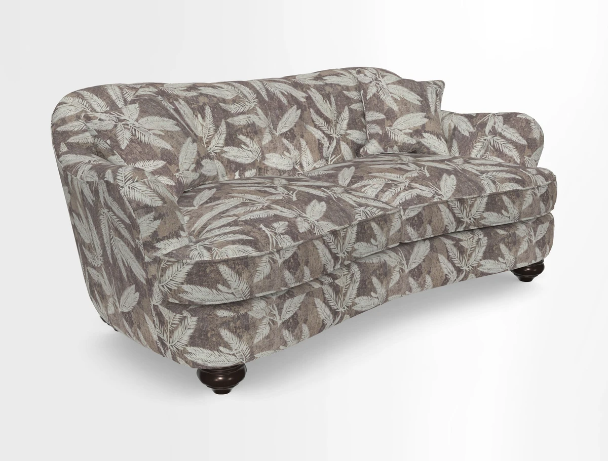 Fairmont 3 Seater Sofa in Romo Osumi Wild Rose with Contrast Piping in Linwood Luna Blossom Contrasting Scatters in Colefax & Fowler Jocasta Velvet Red