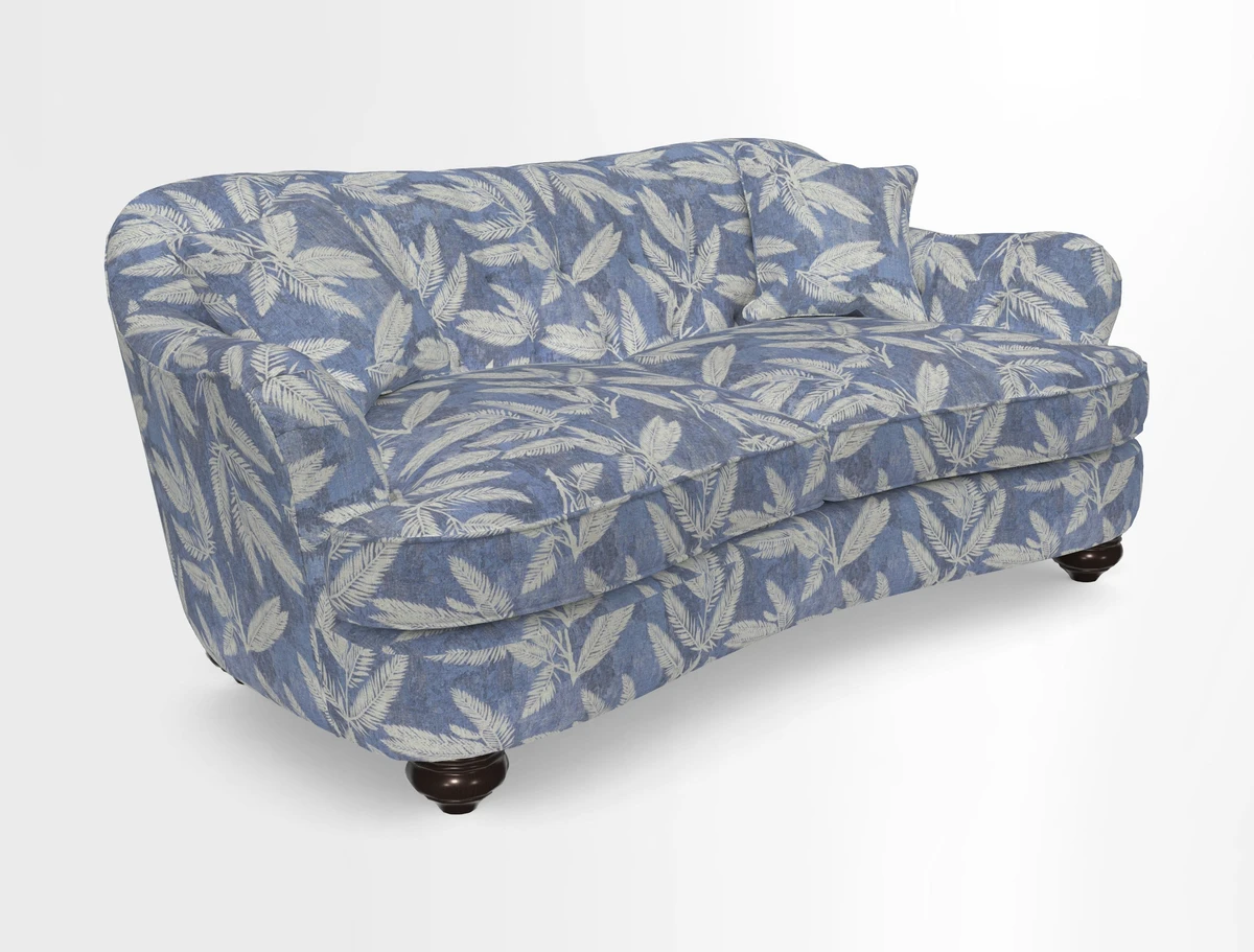 Fairmont 3 Seater Sofa in Romo Osumi Wild Rose with Contrast Piping in Linwood Luna Blossom Contrasting Scatters in Colefax & Fowler Jocasta Velvet Red