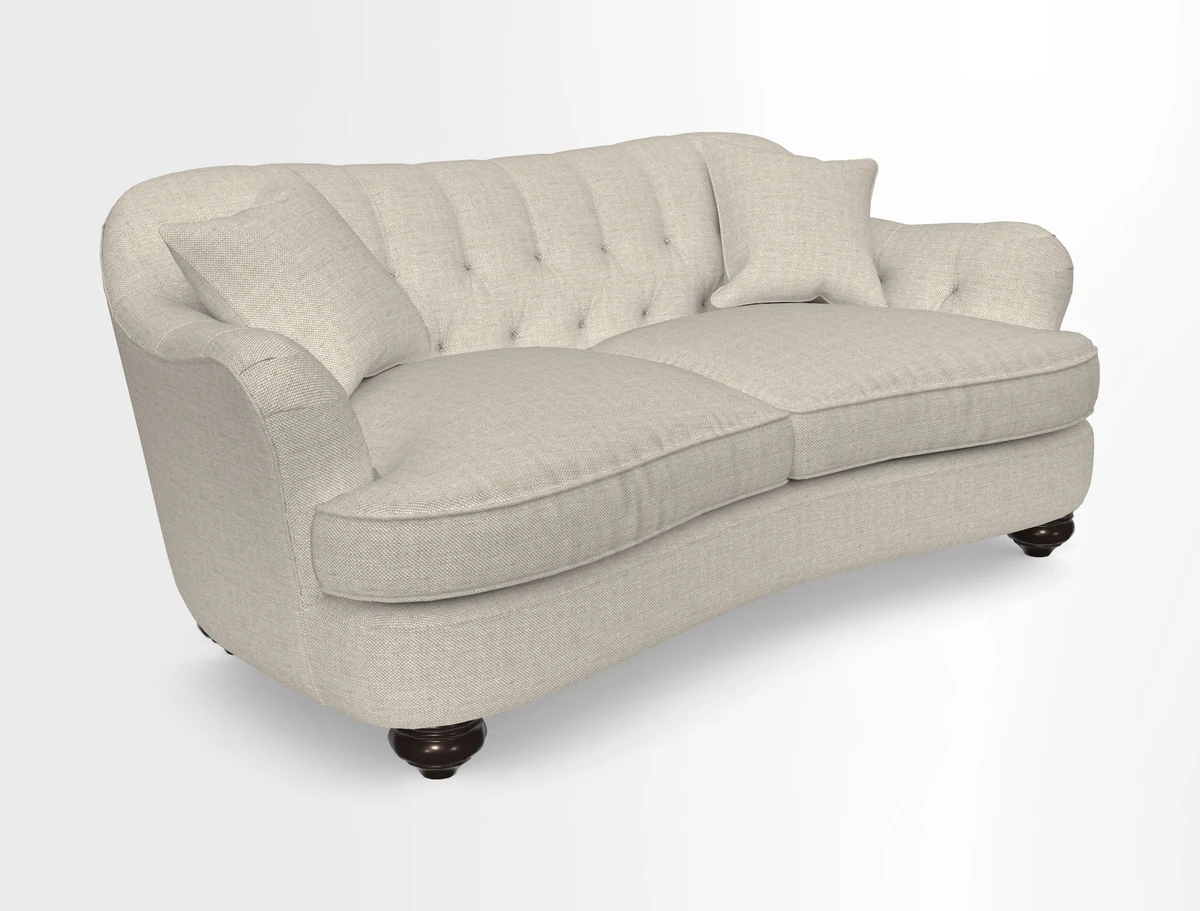 Fairmont 3 Seater Sofa in Romo Osumi Wild Rose with Contrast Piping in Linwood Luna Blossom Contrasting Scatters in Colefax & Fowler Jocasta Velvet Red