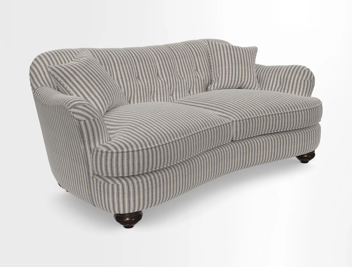 Fairmont 3 Seater Sofa in Romo Osumi Wild Rose with Contrast Piping in Linwood Luna Blossom Contrasting Scatters in Colefax & Fowler Jocasta Velvet Red