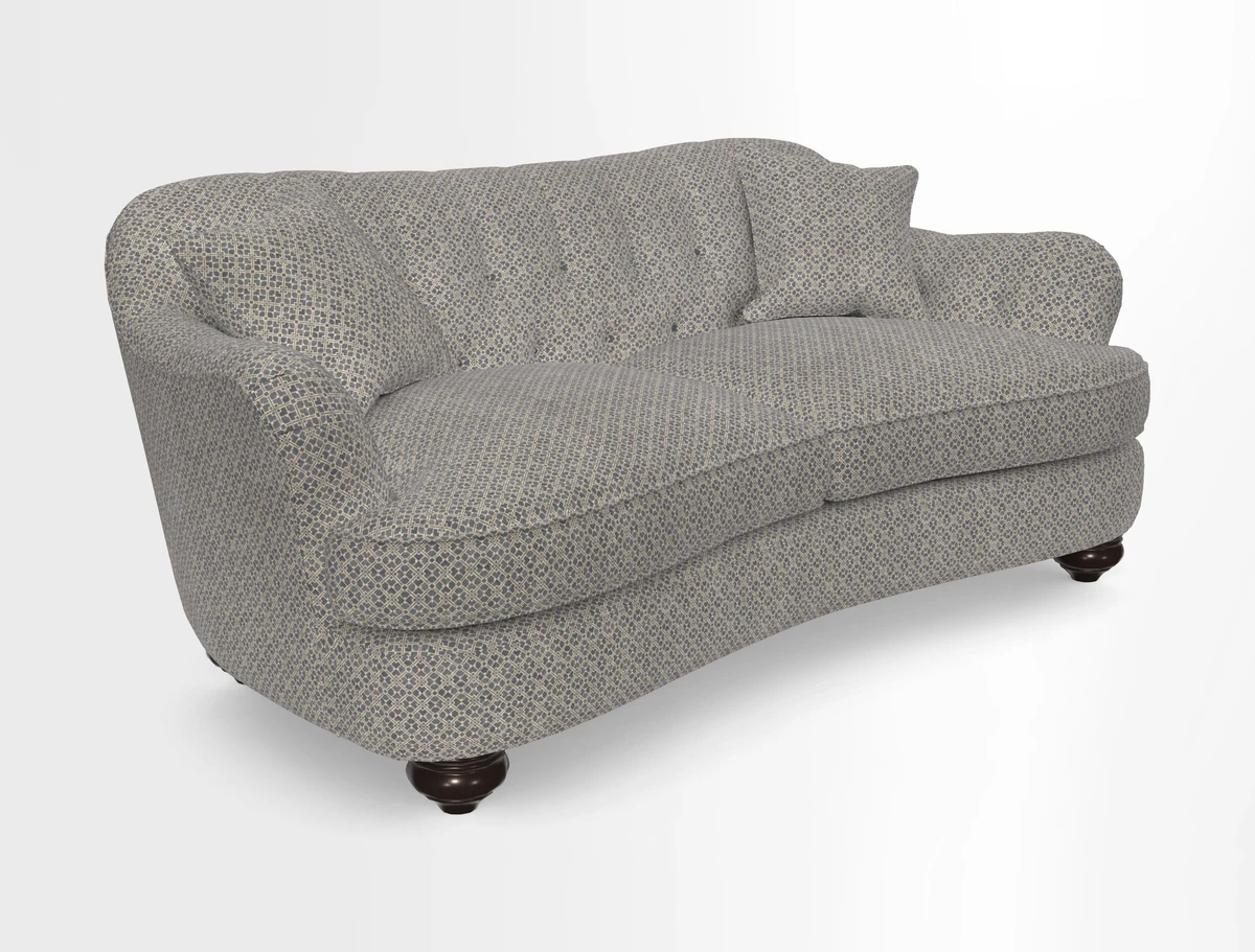 Fairmont 3 Seater Sofa in Romo Osumi Wild Rose with Contrast Piping in Linwood Luna Blossom Contrasting Scatters in Colefax & Fowler Jocasta Velvet Red