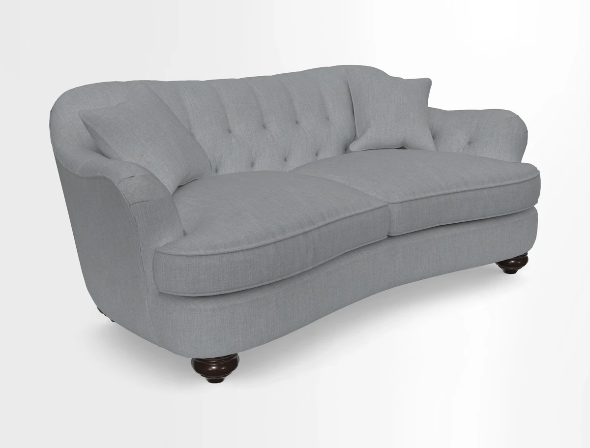 Fairmont 3 Seater Sofa in Romo Osumi Wild Rose with Contrast Piping in Linwood Luna Blossom Contrasting Scatters in Colefax & Fowler Jocasta Velvet Red