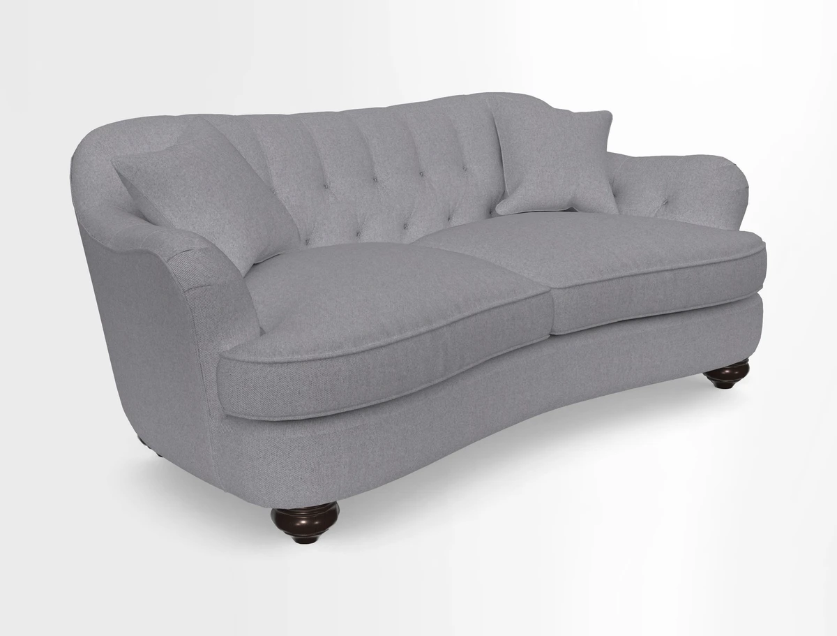 Fairmont 3 Seater Sofa in Romo Osumi Wild Rose with Contrast Piping in Linwood Luna Blossom Contrasting Scatters in Colefax & Fowler Jocasta Velvet Red