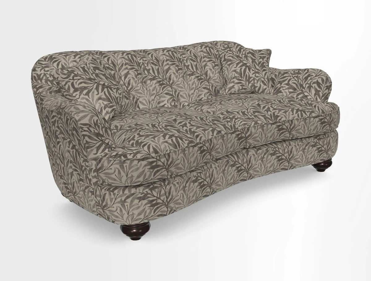 Fairmont 3 Seater Sofa in Romo Osumi Wild Rose with Contrast Piping in Linwood Luna Blossom Contrasting Scatters in Colefax & Fowler Jocasta Velvet Red